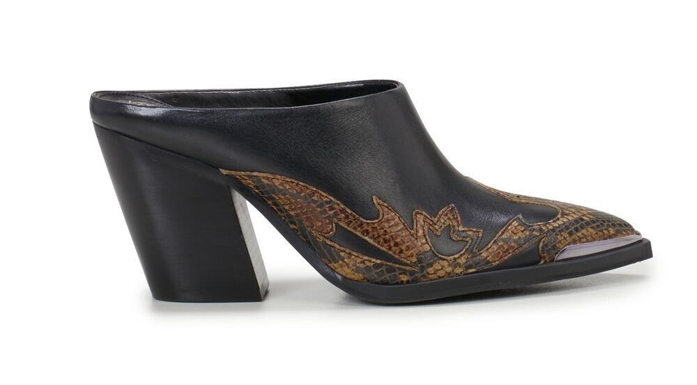 Vince Camuto Sleek Black Greta Mules Size 9 M